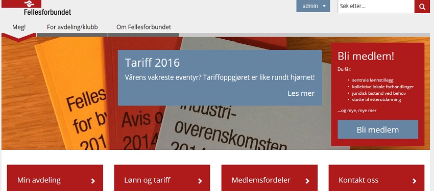 Nye nettsider!