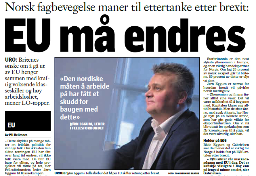 EU: – Feilslått politikk for vanlige folk