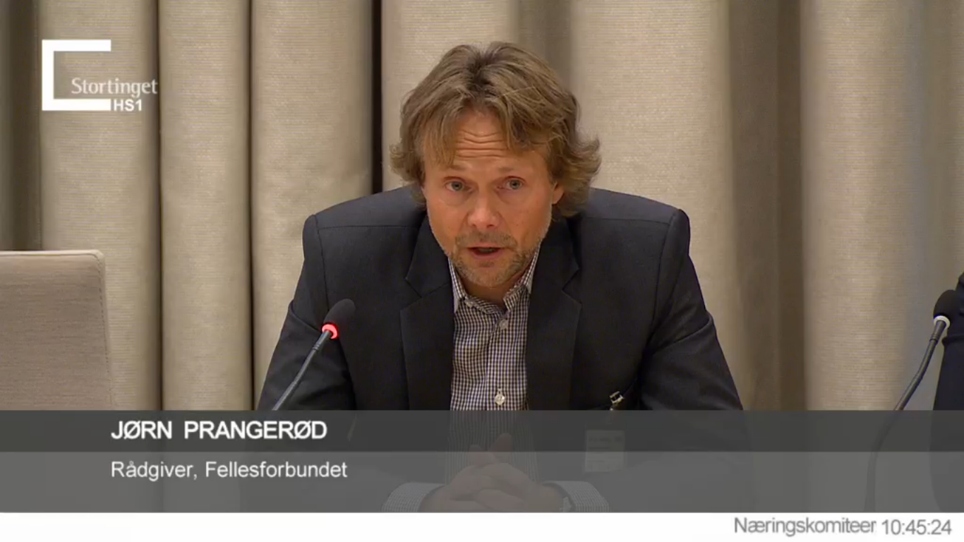 Fellesforbundet på to stortingshøringer