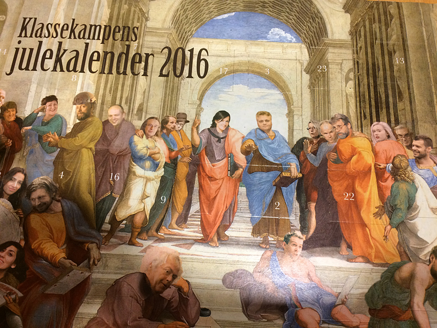 Forbundslederen i adventskalender