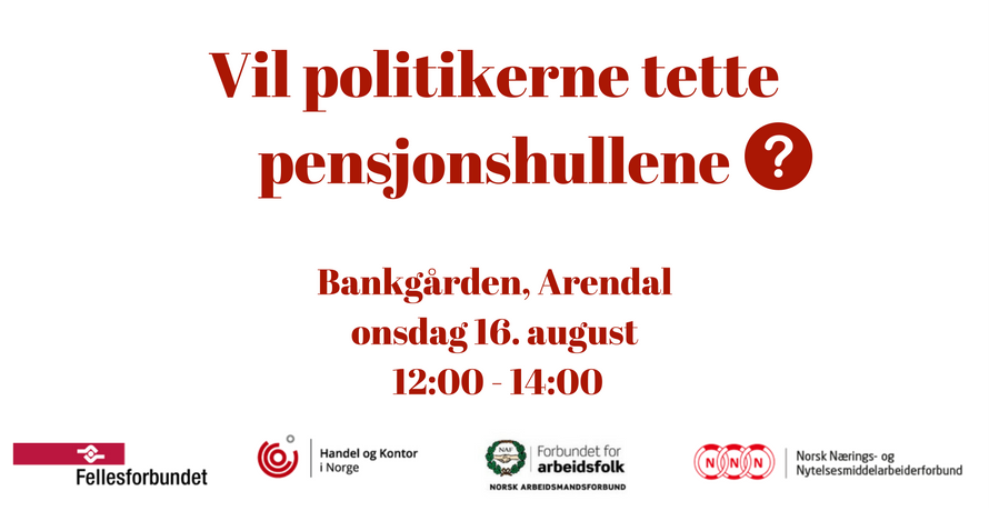 Arendalsuka: Vil politikerne tette pensjonshullene?