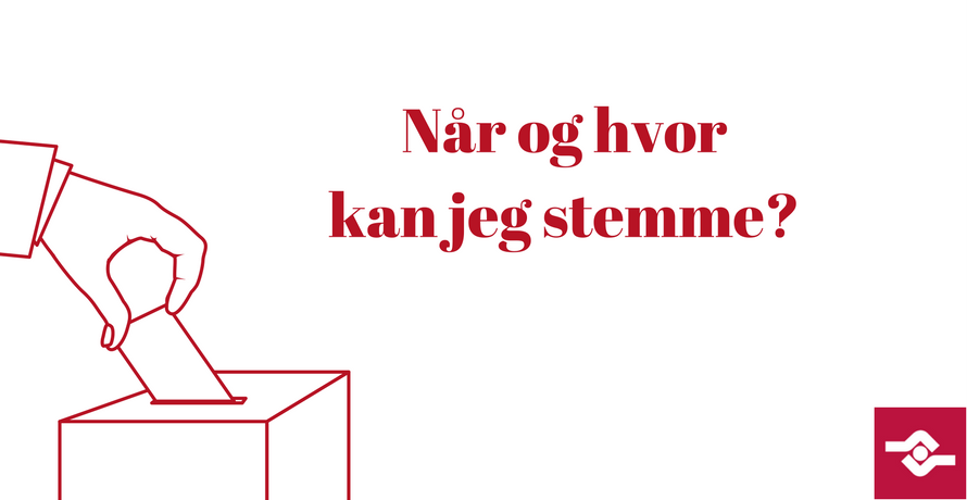 Når og hvor kan jeg stemme?