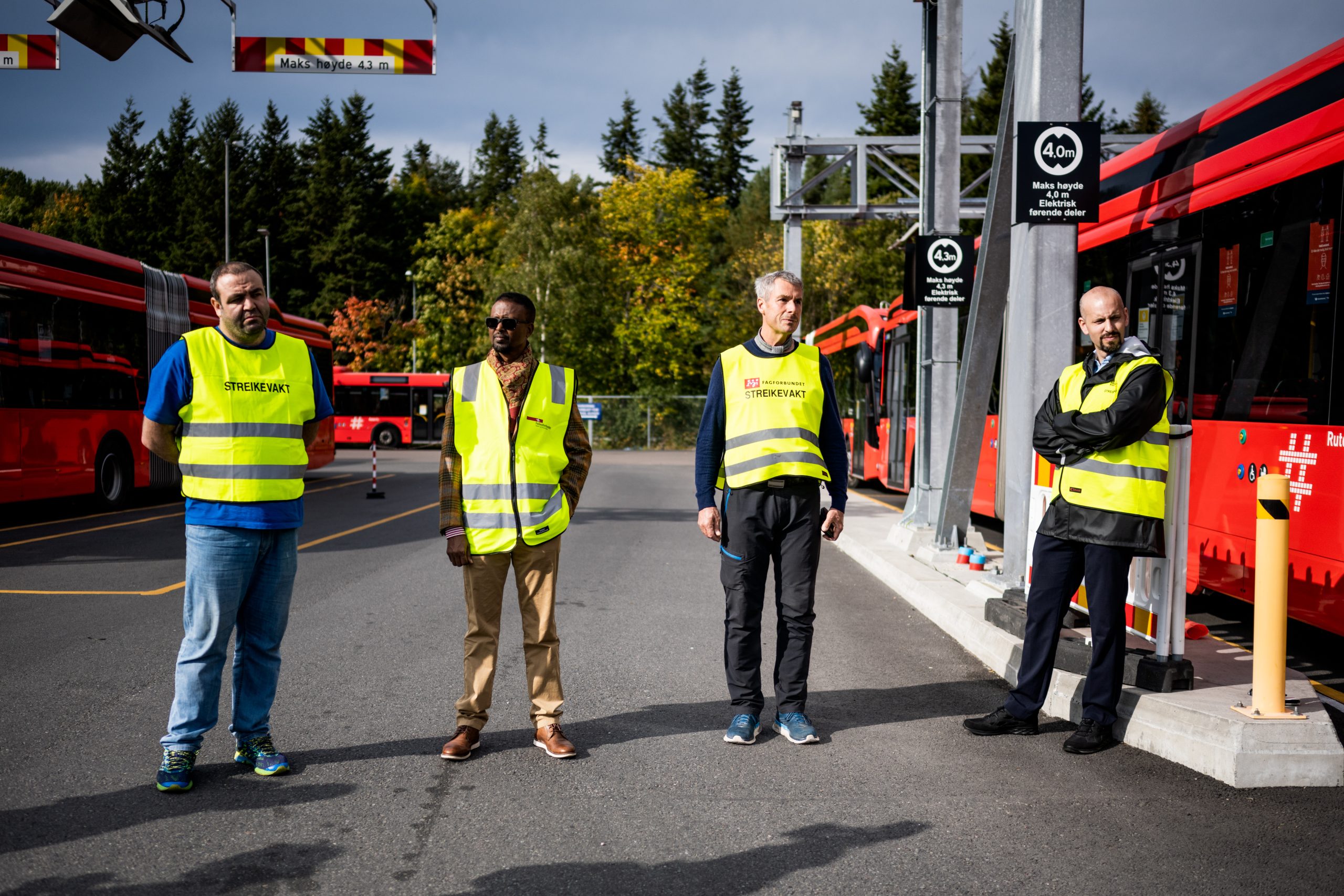 Bli med på markering for streikende bussjåfører