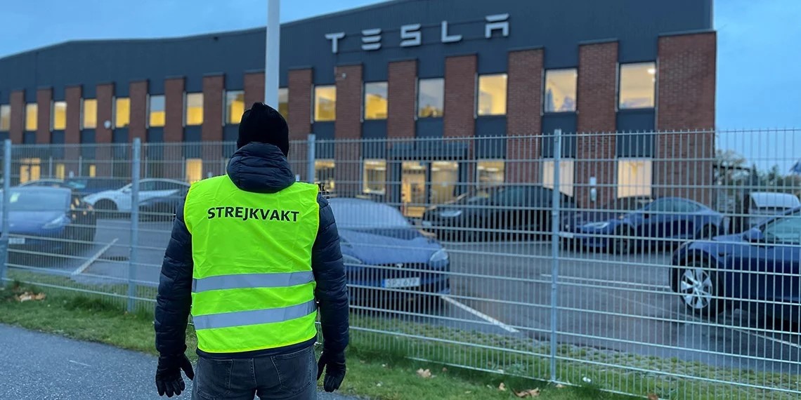 Full støtte til kampen for tariffavtale på Tesla i Sverige!