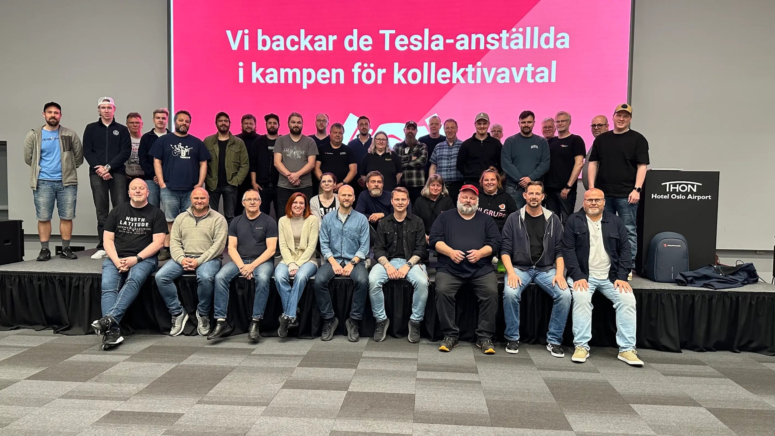 – Vi støtter fortsatt Tesla-streiken for tariffavtale